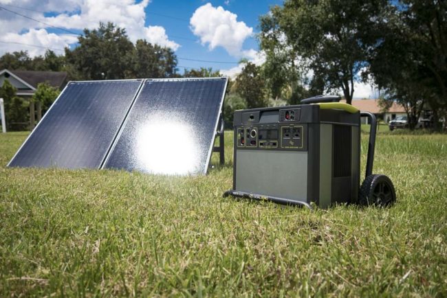Groene Generator gebruik zonder fietskar 